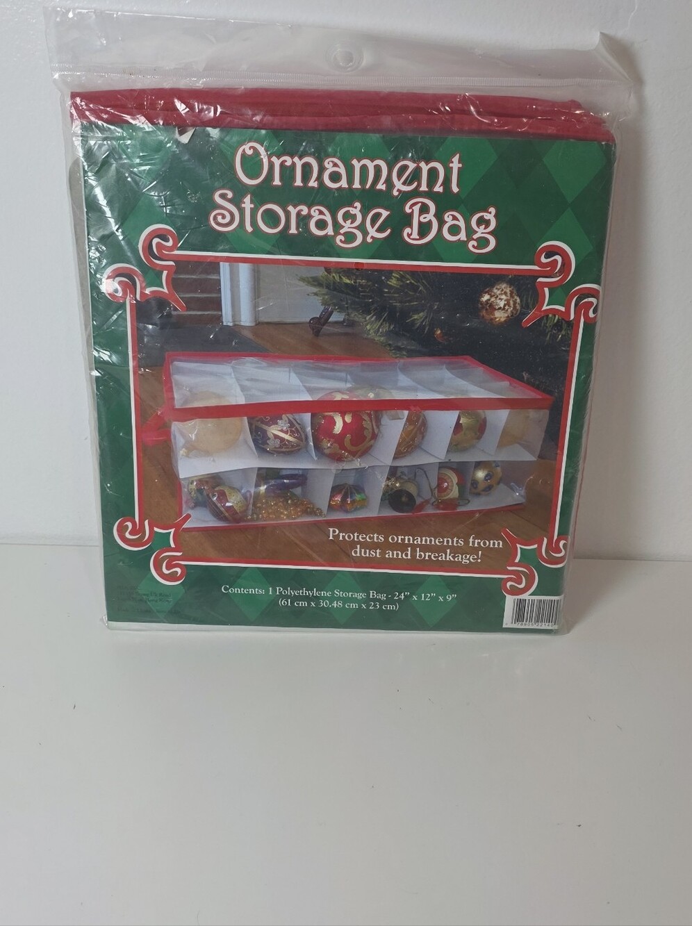 🎄 Christmas Ornament Large Storage Bag Polyethylene 24"x12"x9" Ornament Bag New